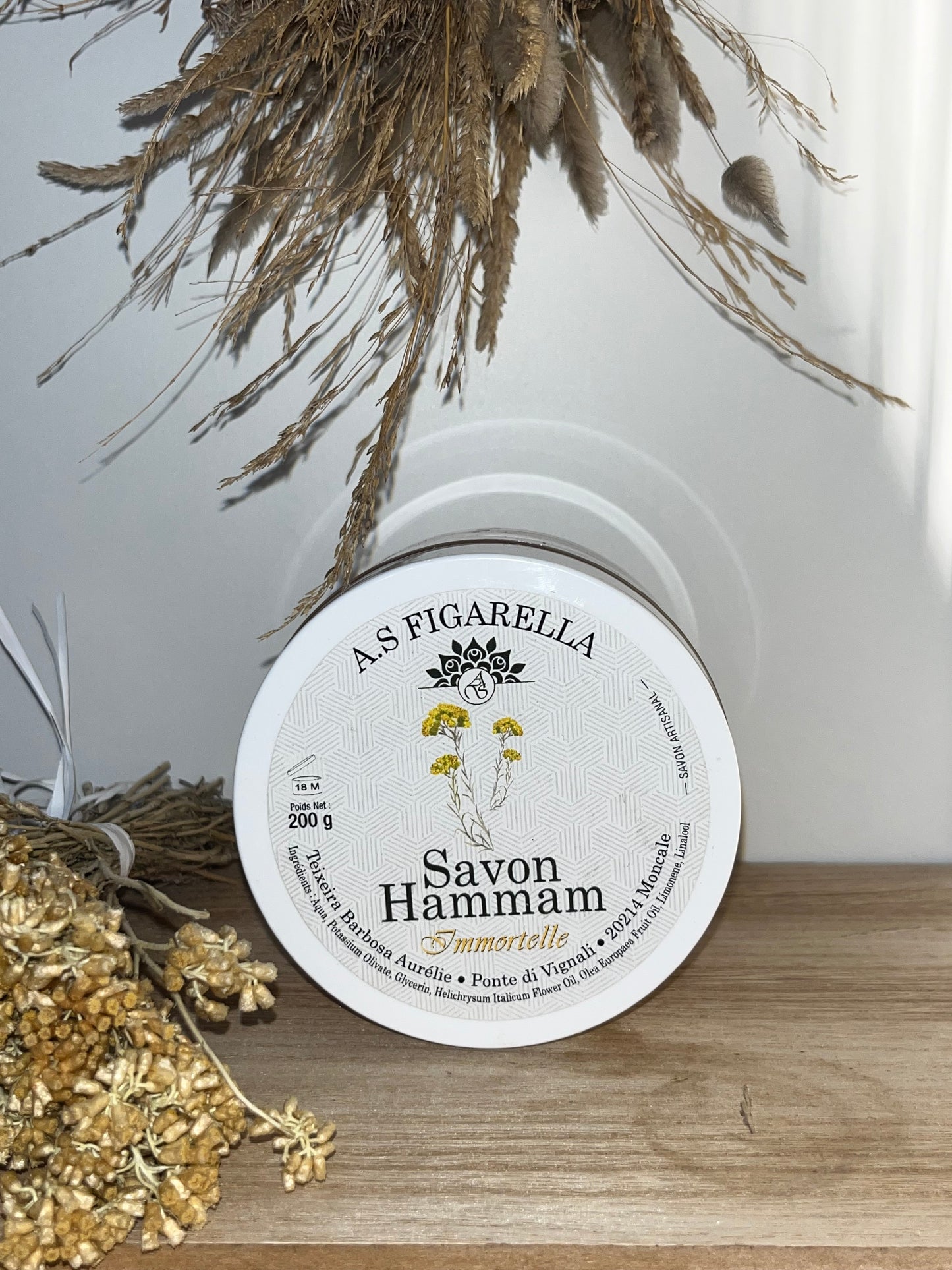Savonnerie Figarella - Savon Noir de Hammam à l'Immortelle