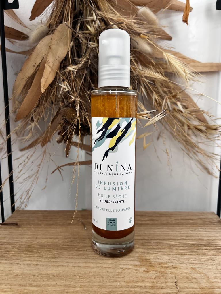 Di Nina - Huile Sèche "Infusion de Lumière" Paillettée
