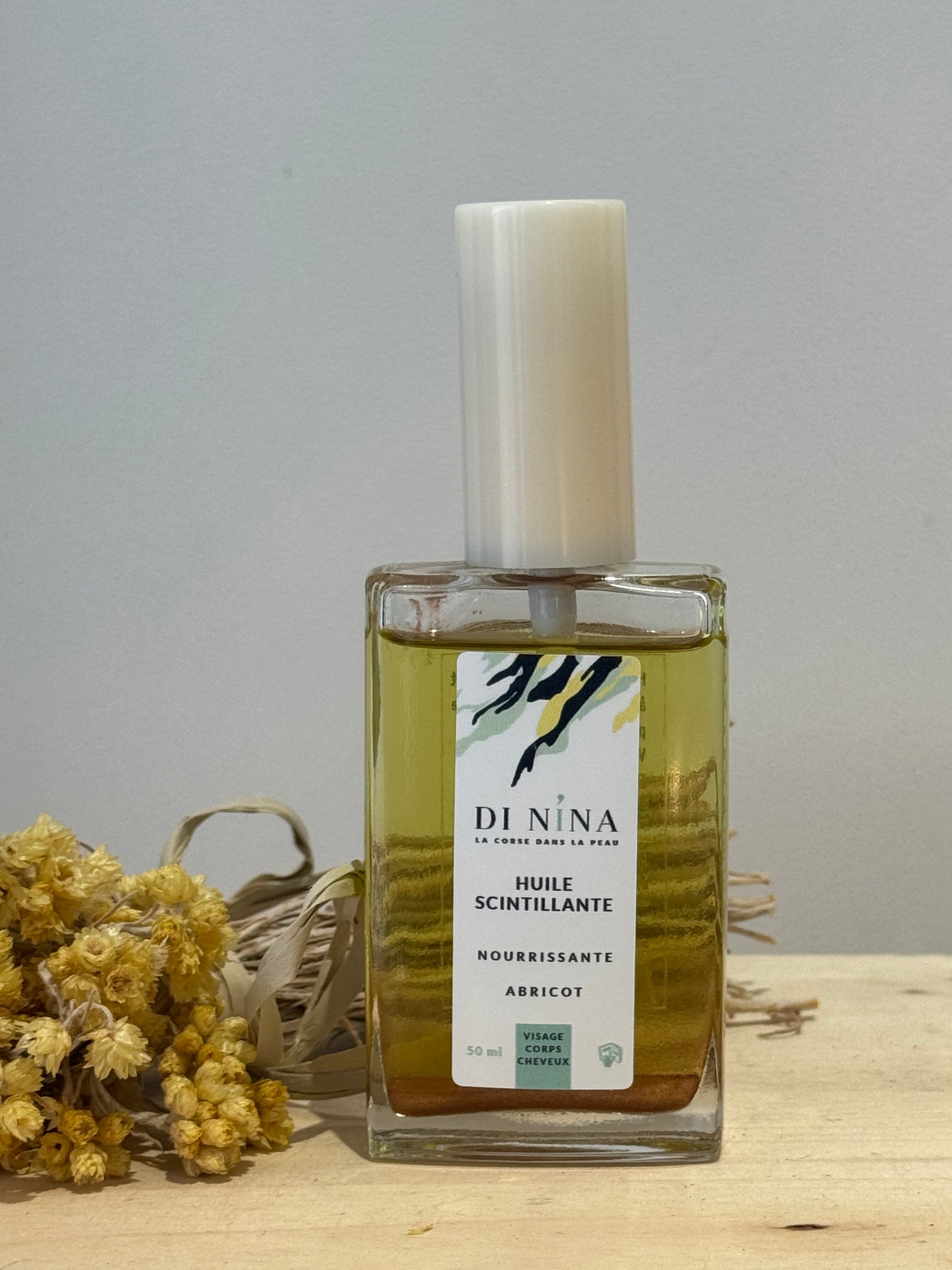 Di Nina - Huile Sèche "Infusion de Lumière" Paillettée