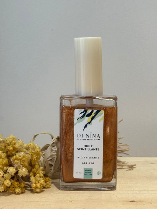 Di Nina - Huile Sèche "Infusion de Lumière" Paillettée