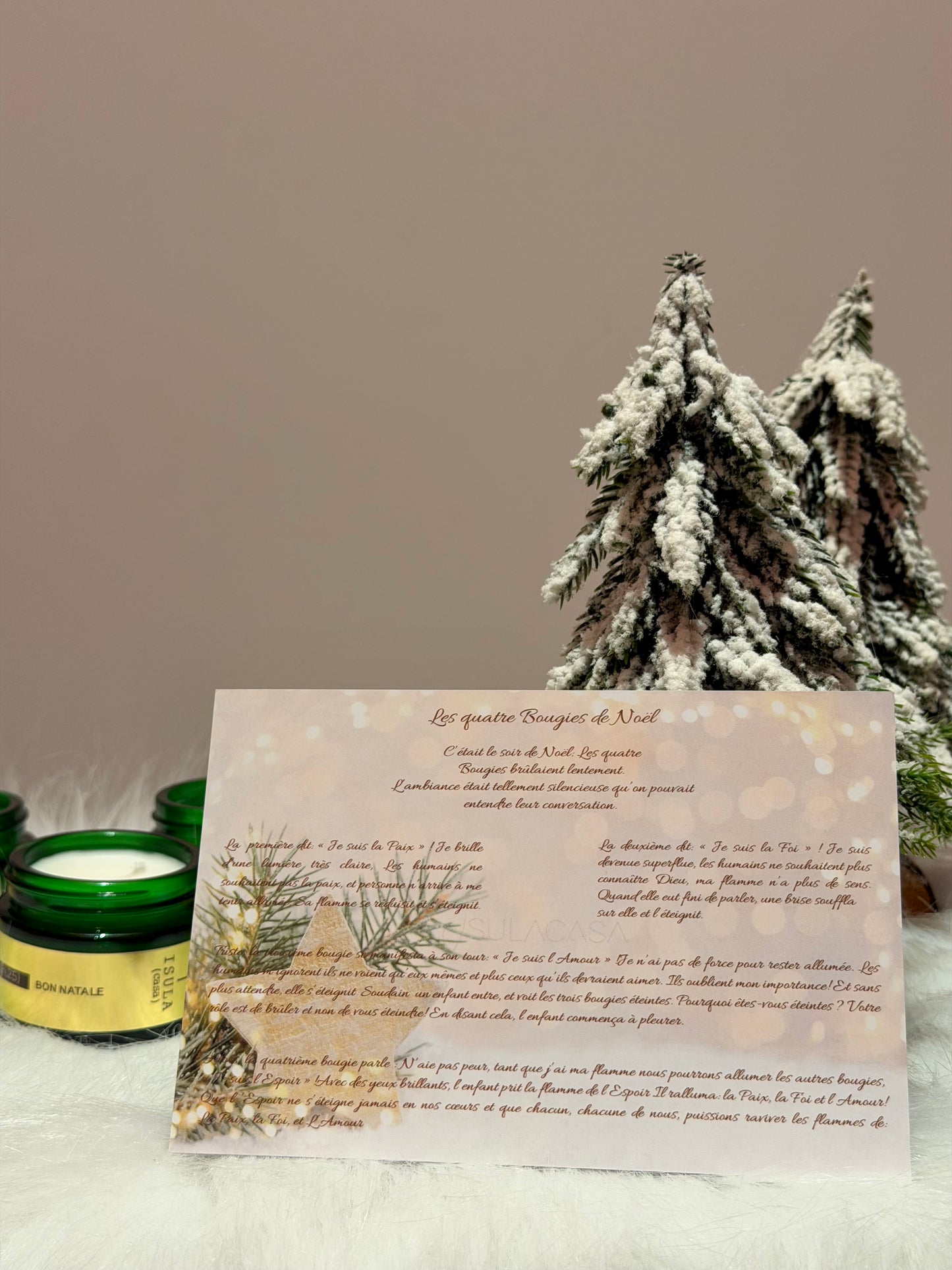Coffret de Noël Bougies - Isula Parfums